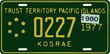 Kosrae Games souvenir/sample plate #1997